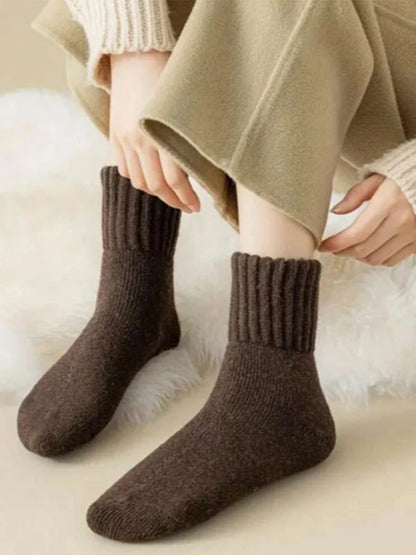 5-Pack Women's Fleece-Lined Winter Socks